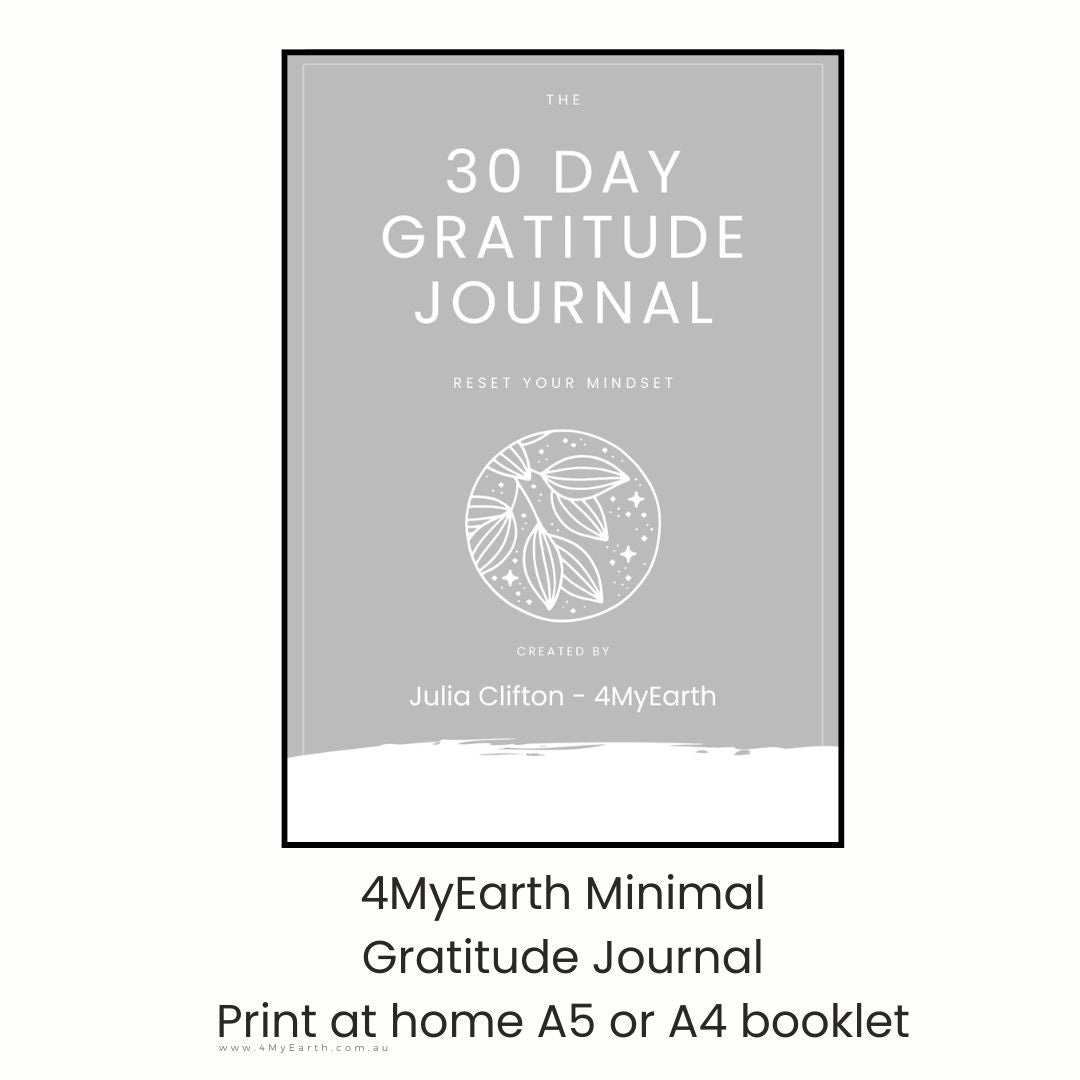 30 day gratitude journal - plain or illustrated