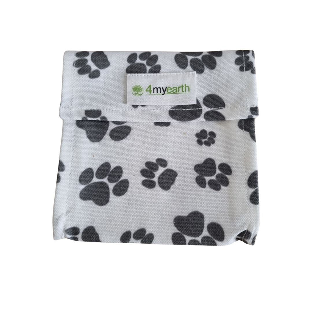 Snack & Food Bag - Pet paw print