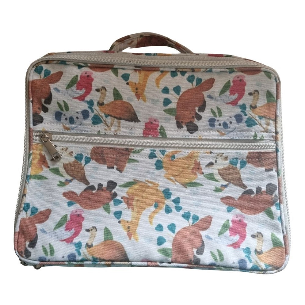 Insulated Lunch Bag from 4MyEarth in Aussie Friends print