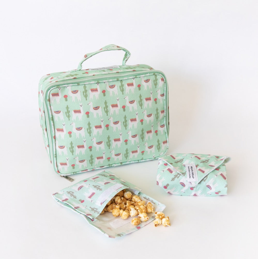 Insulated Lunch Bag - Llamas