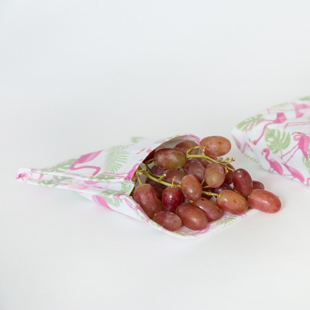 Snack & Food Bag - Flamingoes 5 pack
