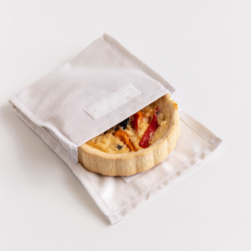 4MyEarth Snack Pocket in plain Stone/Beige/Cream colour