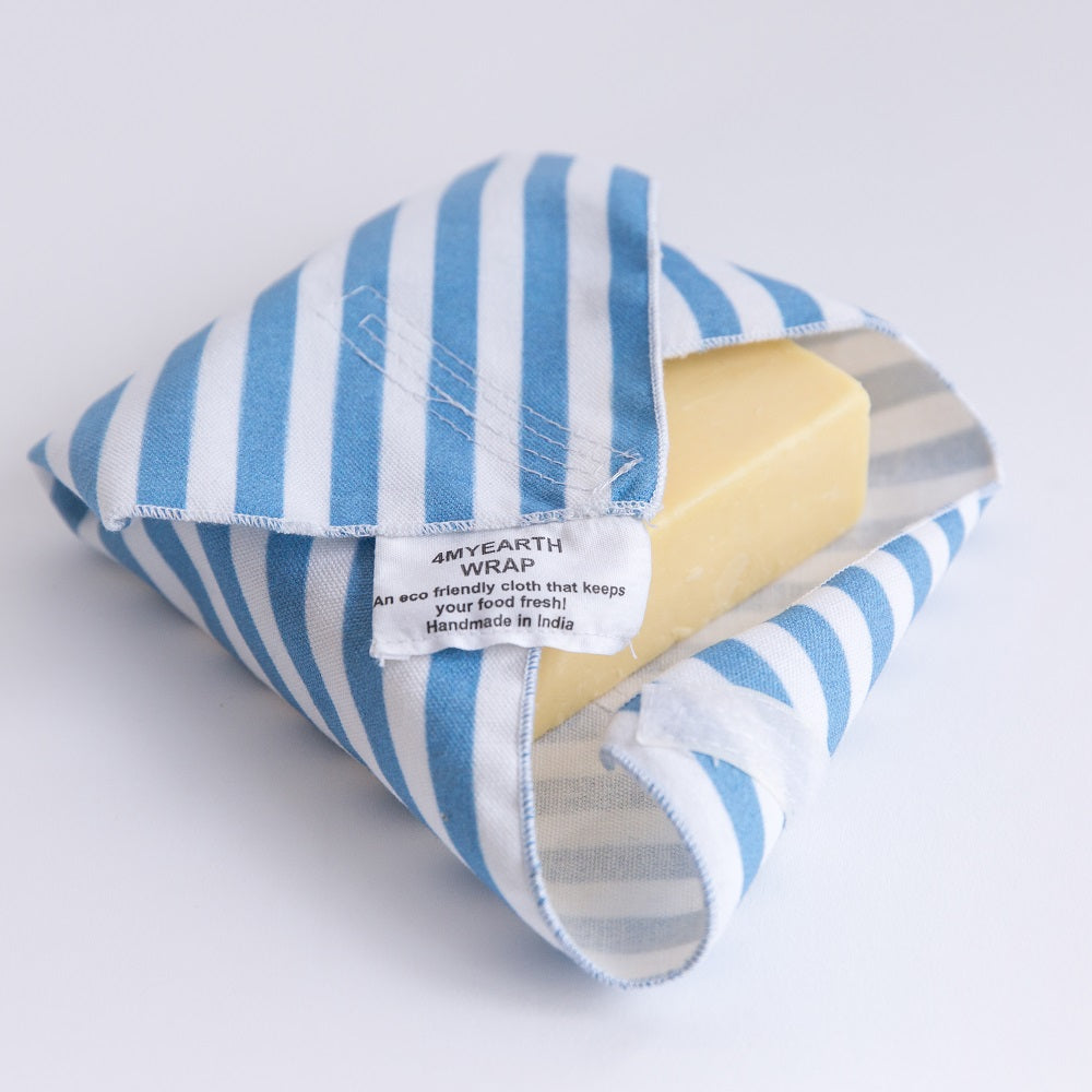 Sandwich & Food Wrap - Denim Stripe