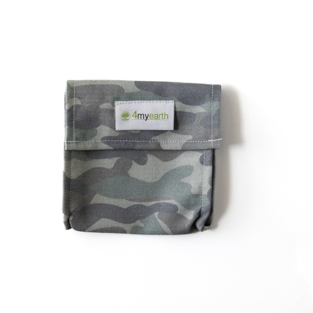 4MyEarth Camo Snack Pocket with cookies