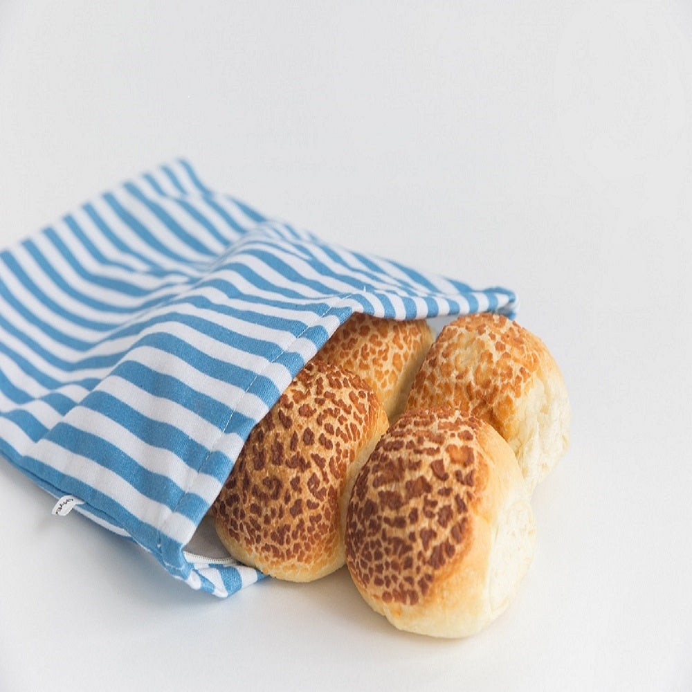 4MyEarth reusable bread bag in Denim Stripe