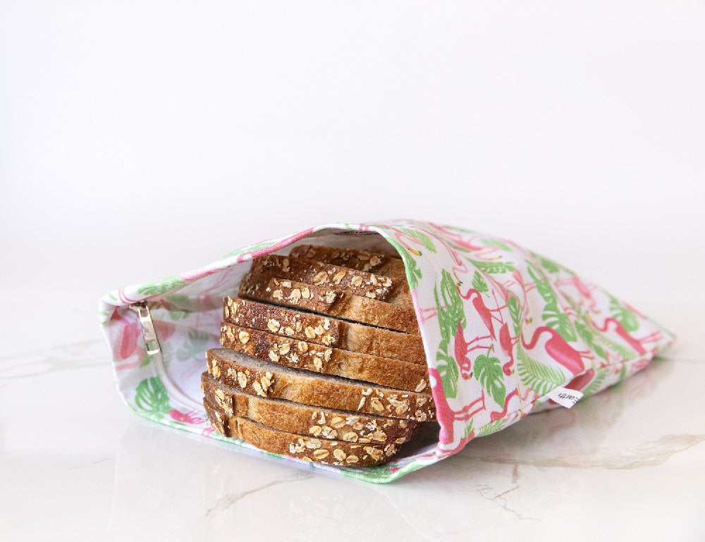 Bread Bag - Flamingoes