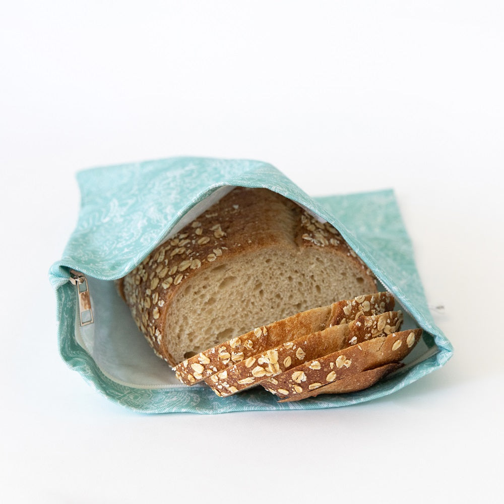 4MyEarth Bread bag in neutral colours with ocean creatures