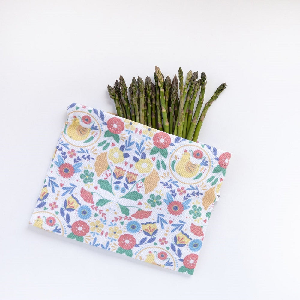 4MyEarth food bag Chicken Fiesta print with Asparagus