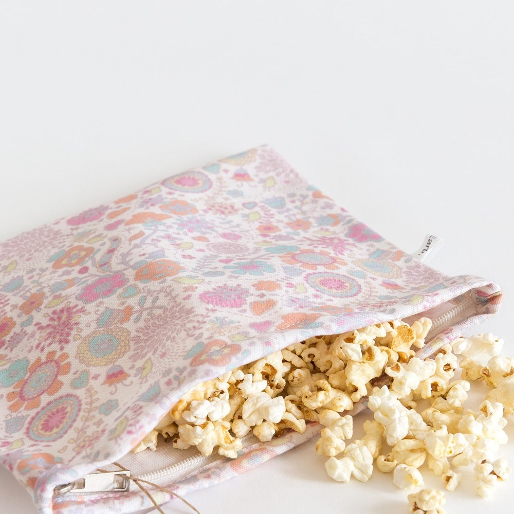 4MyEarth Flower Fantasy Food Bag - perfect for popcorn