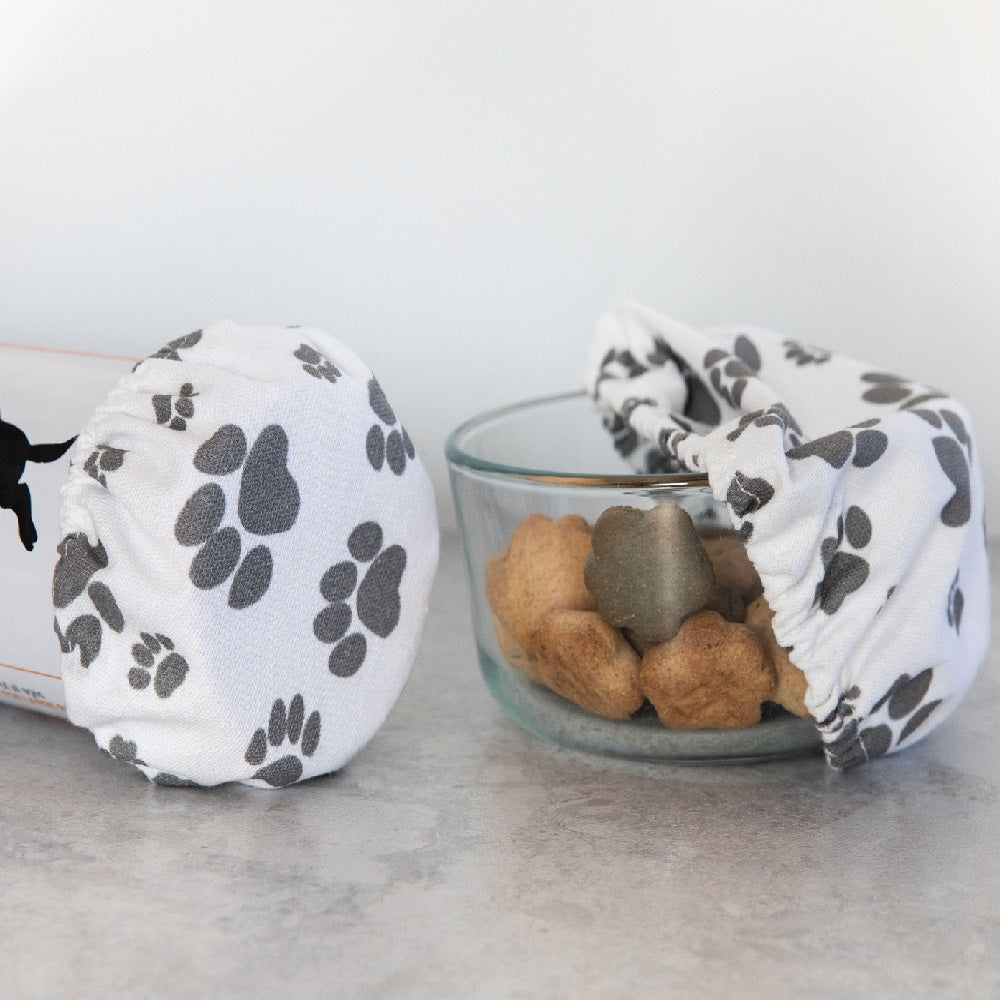 4MyEarth Food Cover Pet set in cute paw print design