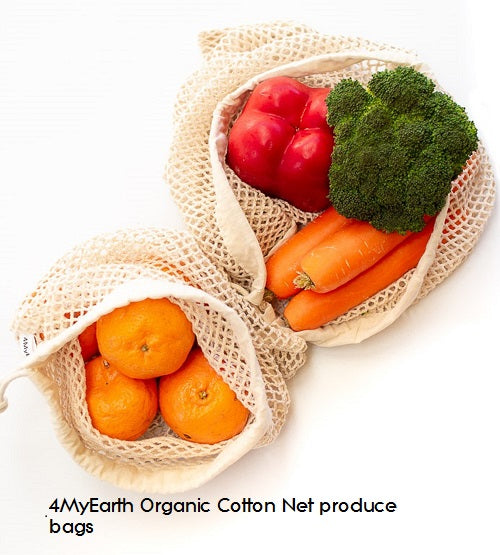 Organic Cotton Produce Bags 4MyEarth1