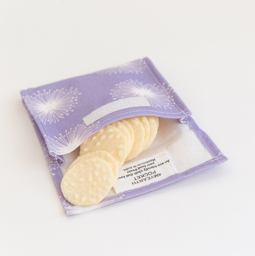 Snack &amp; Food Bag - Purple Dandelion