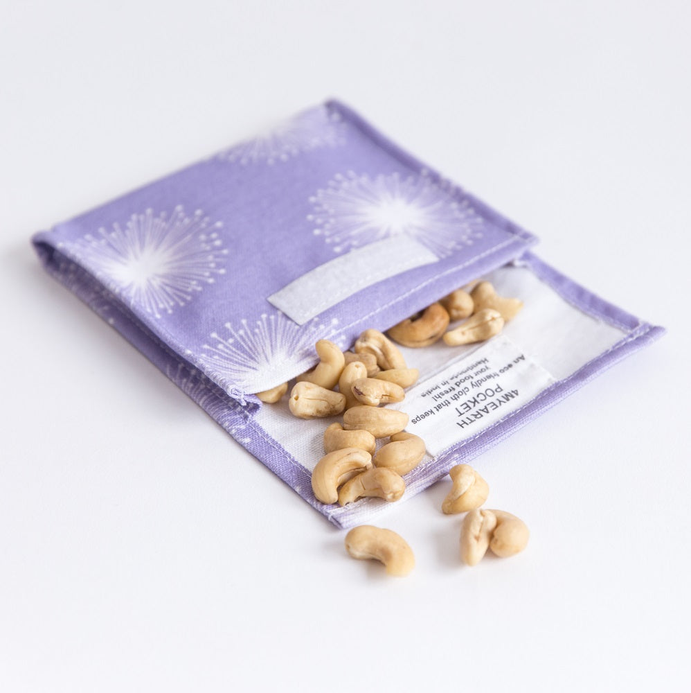 Snack &amp; Food Bag - Purple Dandelion