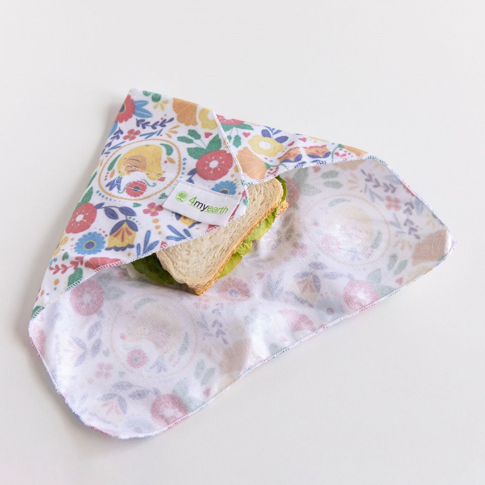 4MyEarth wrap in Chicken Fiesta with sandwich