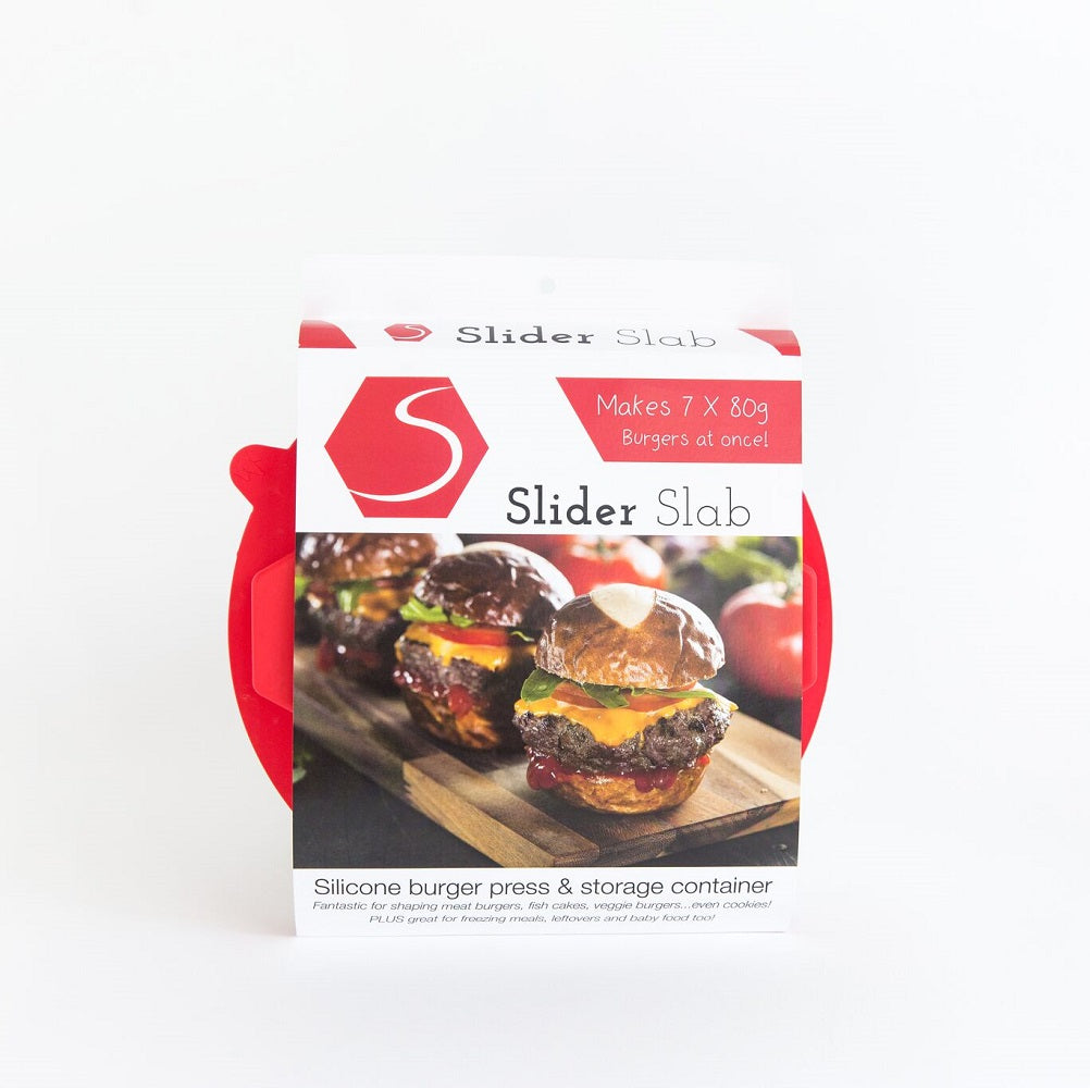 Slider Slab - Silicone mini burger press &amp; food storer